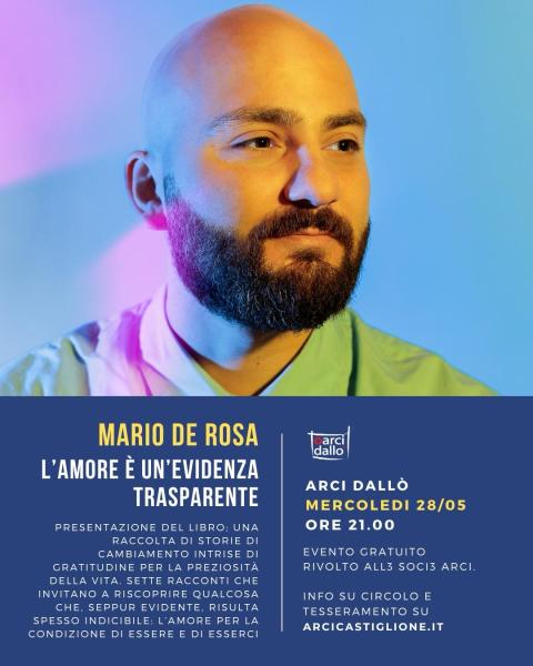 Presentazione del libro “L’amore è in evidenza trasparente” con Mario De Rosa