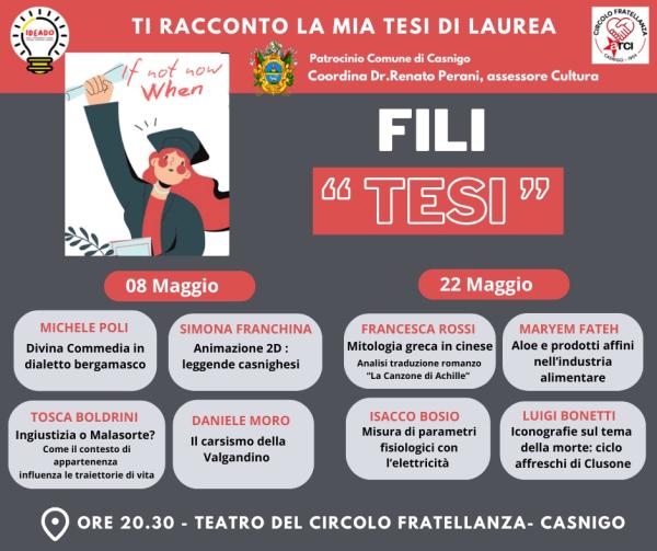 TI RACCONTO LA MIA TESI DI LAUREA