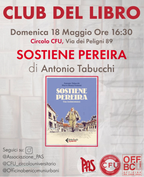 Club del libro "Sostiene Pereira"