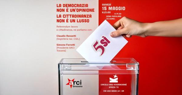 La Democrazia non è un'opinione, la cittadinanza non è un lusso. Sul referendum dell'8/9 giugno