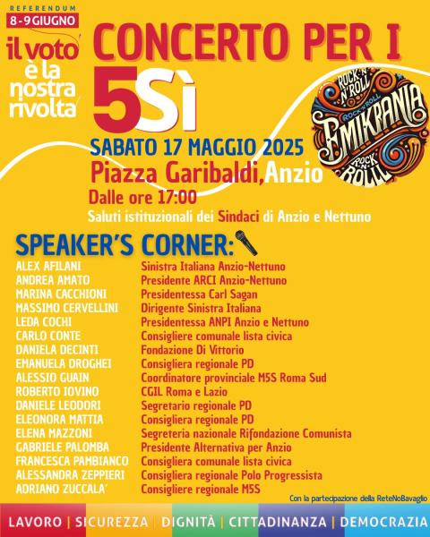 Concerto per i 5 Sì