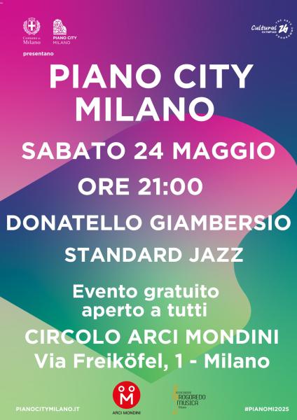 PIANO CITY MILANO - DONATELLO GIAMBERSIO