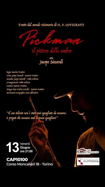 Pickman- il pittore delle ombre: spettacolo teatrale