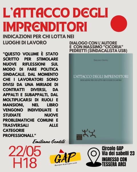 PRESENTAZIONE DEL LIBRO "L'ATTACCO DEGLI IMPRENDITORI"