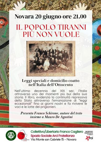Il popolo tiranni più non vuole, incontro con Franco Schirone