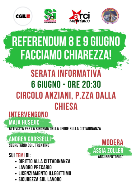 Referendum 8 e 9 giugno facciamo chiarezza