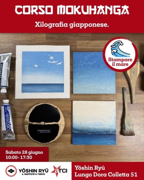 Stampare il Mare - Xilografia Giapponese (Mokuhanga)