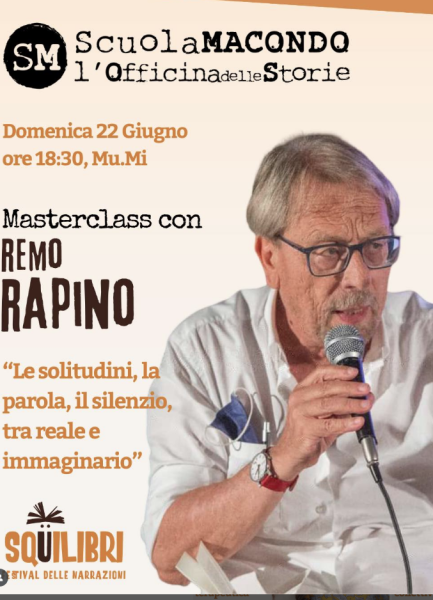 Masterclass con Remo Rapino "Le solitudini, la parola, il silenzio, tra reale e immaginario"