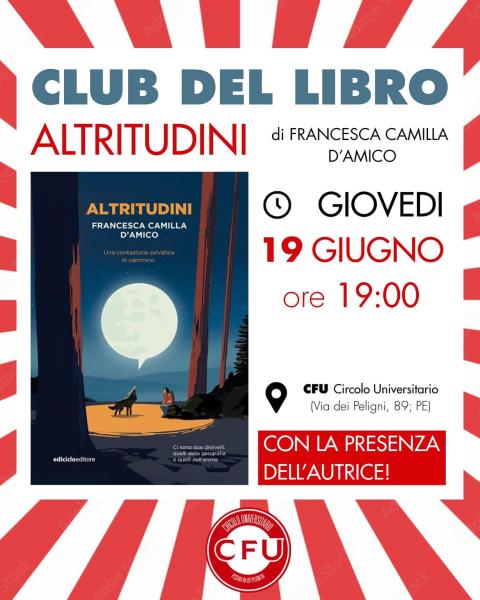 Club del libro: "Altritudini" di Francesca Camillo D'Amico