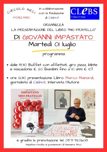 La presentazione del libro "mio fratello" di Giovanni Impastato