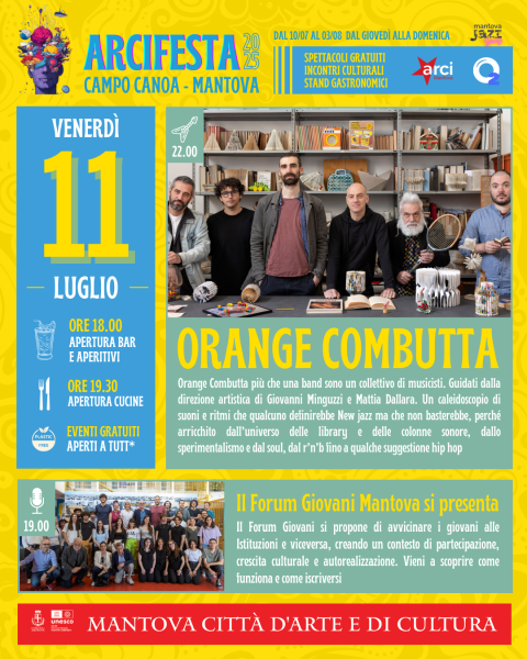 FORUM GIOVANI MANTOVA  & CONCERTO ORANGE COMBUTTA