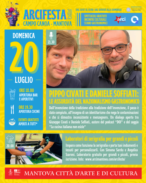 LABORATORIO SERIGRAFIA & PIPPO CIVATI E DANIELE SOFFIATI (le assurdità del nazionalismo gastronomico)
