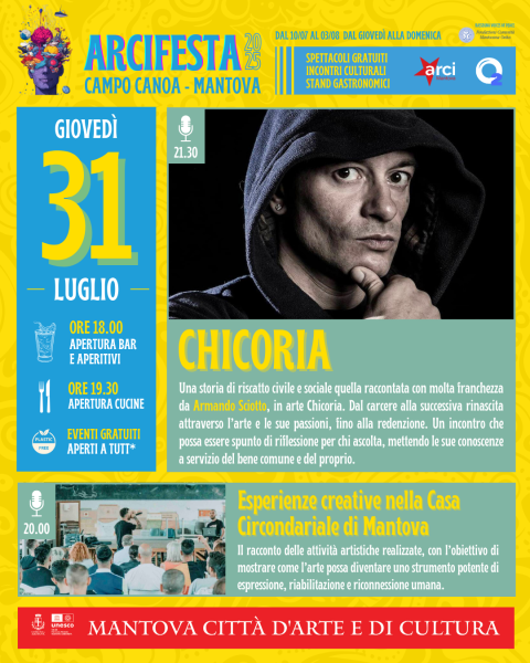 ESPERIENZE CREATIVE NELLA CASA CIRCONDARIALE DI MANTOVA & CHICORIA