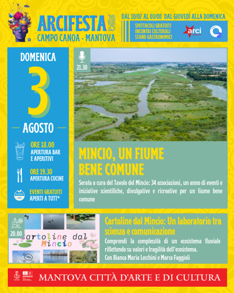 CARTOLINE DEL MINCIO: UN LABORATORIO TRA SCIENZA E COMUNICAZIONE & MINCIO. UN FIUME BENE COMUNE