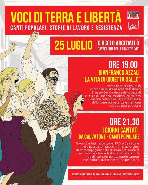 🎶 Voci di Terra e Libertà - Canti popolari, storie di lavoro e resistenza