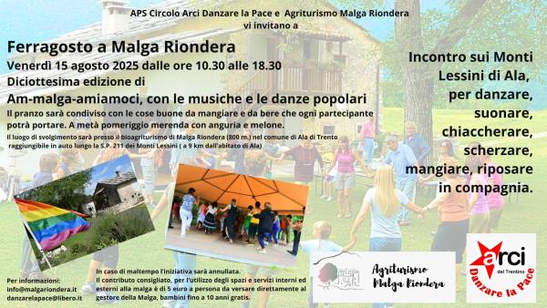 Ferragosto a Malga Riondera - Am-malga-amiamoci, con le musiche e le danze popolari