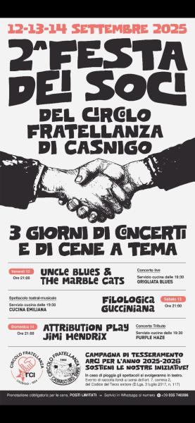 Festa dei Soci 2025 -  Attribution Play Jimi Hendrix