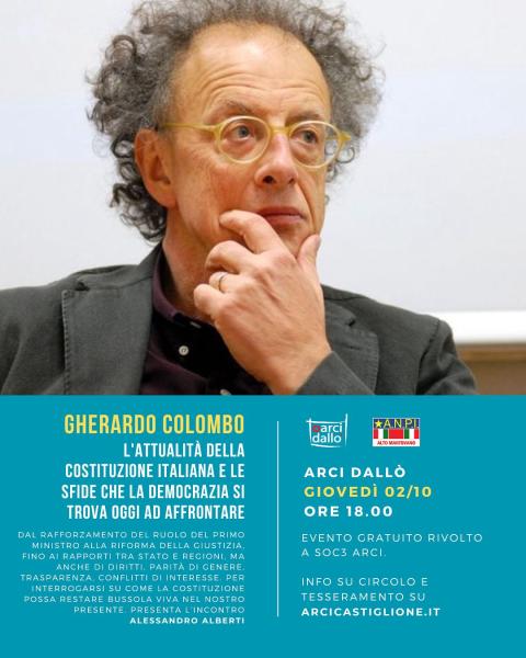 GHERARDO COLOMBO: L’attualità della Costituzione Italiana e le sfide che la democrazia si trova oggi ad affrontare.