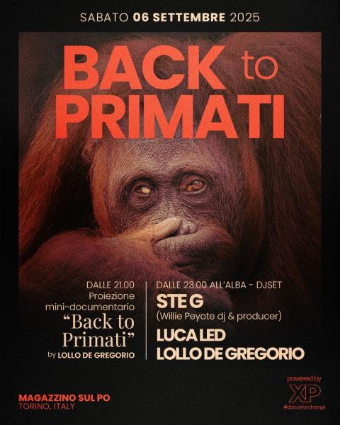 Back to Primati – talk e proiezione documentario + dj set