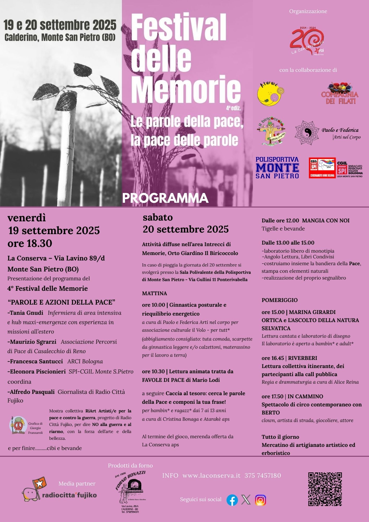 4° Festival delle Memorie - Attività diffuse nell'area Intrecci di Memorie