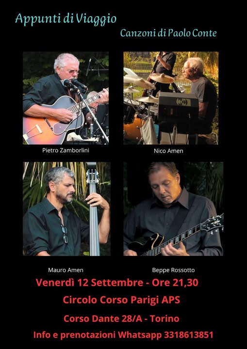 Appunti di viaggio - Canzoni di Paolo Conte