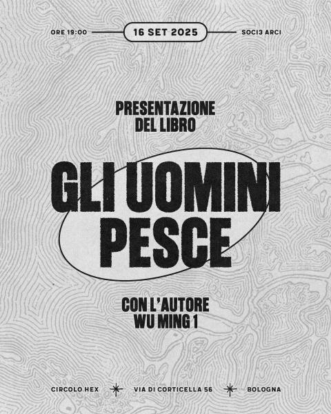 𝐆𝐥𝐢 𝐮𝐨𝐦𝐢𝐧𝐢 𝐩𝐞𝐬𝐜𝐞 - presentazione del libro assieme all'autore 𝐖𝐮 𝐌𝐢𝐧𝐠 𝟏