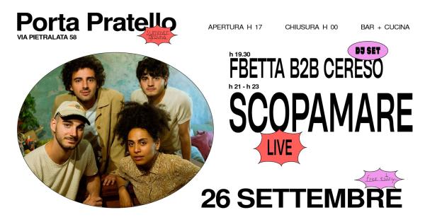 𝗦𝗖𝗢𝗣𝗔𝗠𝗔𝗥𝗘 live, 𝗙𝗕𝗘𝗧𝗧𝗔 B2B 𝗖𝗘𝗥𝗘𝗦𝗢 dj set ✶ 𝗣𝗣 𝗦𝘂𝗺𝗺𝗲𝗿𝗚𝗿𝗼𝘂𝗻𝗱