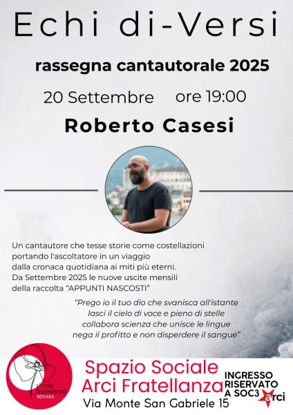 Echi di-Versi | Roberto Casesi in concerto