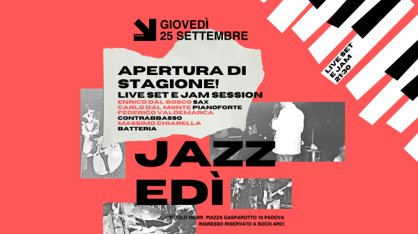 Jazzedì - Apertura di stagione!