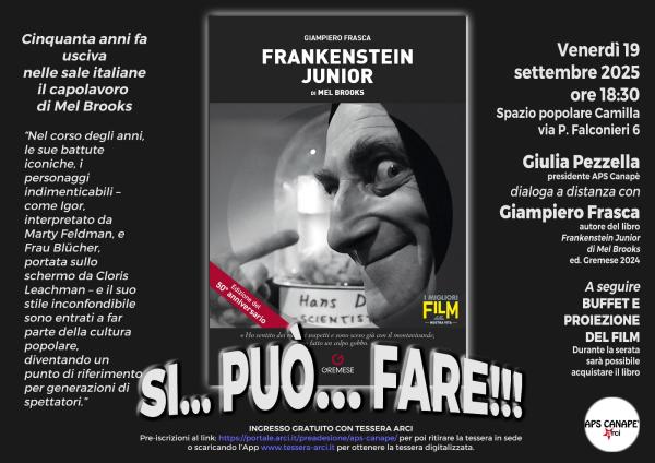 Si... può... fare! - Frankenstein Junior compie 50 anni: incontro e presentazione del libro