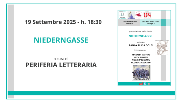 Presentazione della rivista Niederngasse