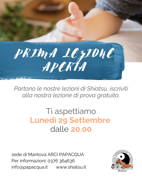 Lezione aperta di Shiatsu - Scuola Internazionale di Shiatsu Italia
