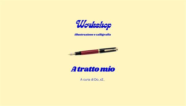 Workshop “A tratto mio” a Spazio Baôm