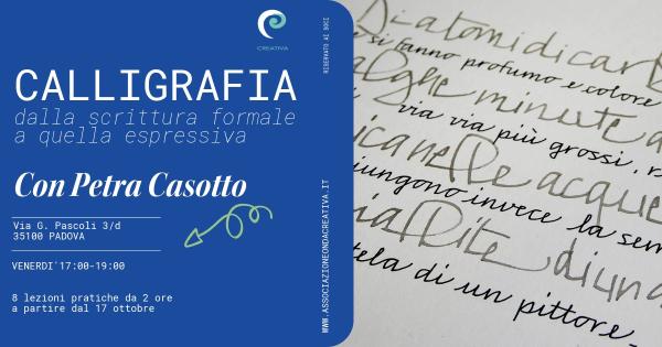 Corso Calligrafia intermedio -  Dalla scrittura formale a quella espressiva