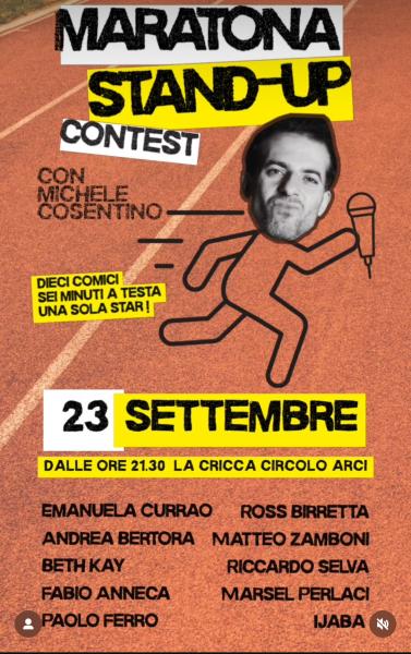 MARATONA STAND UP CONTEST