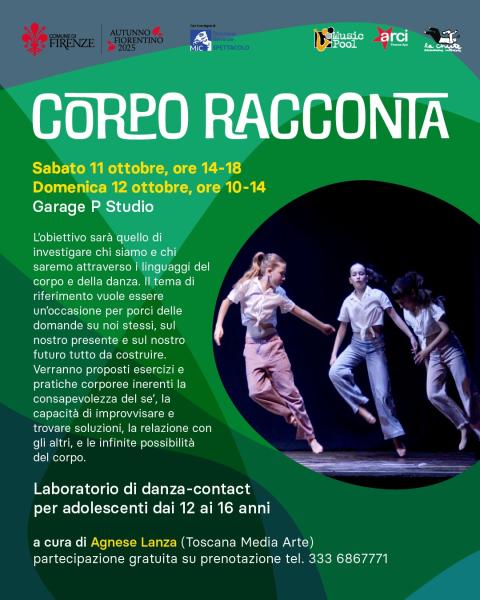 CORPO RACCONTA SABATO 11 -12 OTTOBRE 2025