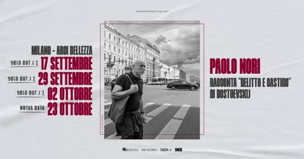 PAOLO NORI RACCONTA "DELITTO E CASTIGO" DI DOSTOEVSKIJ