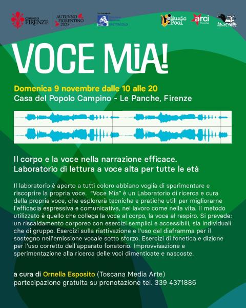 VOCE MIA! IL CORPO E LA VOCE NELLA NARRAZIONE EFFICACE-9 NOVEMBRE 2025