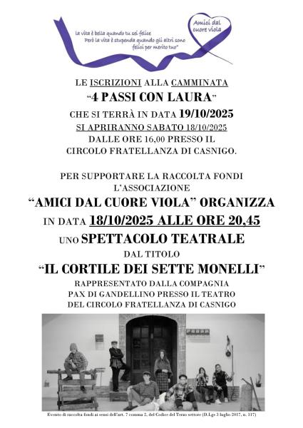 Spettacolo teatrale "Il cortile dei sette monelli"