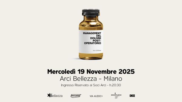 MANAGEMENT DEL DOLORE POST OPERATORIO