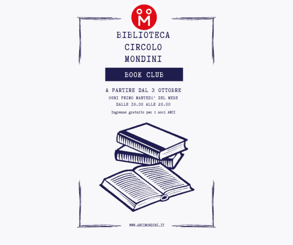 BOOKCLUB Un gruppo di lettura rivolto a tutti coloro che amano la lettura e non!