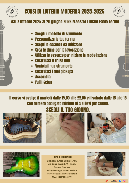 Corsi di Liuteria Moderna 2025-2026