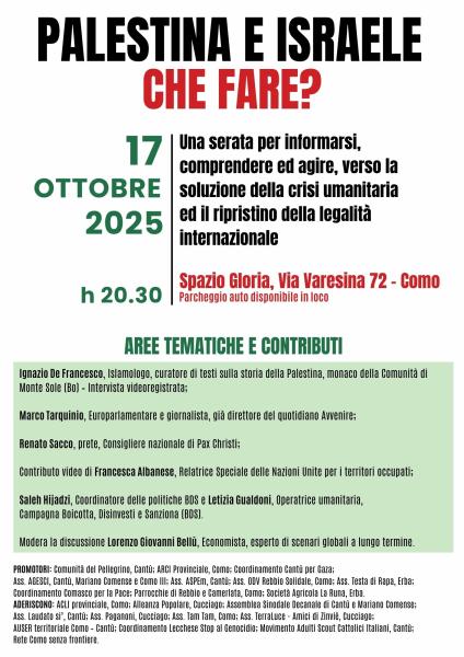 Palestina ed Israele: che fare?