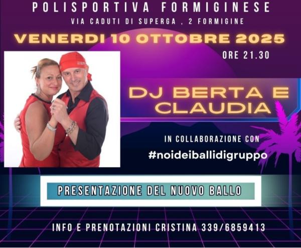 DJ BERTA E CLAUDIA PRESENTANO IL NUOVO BALLO -