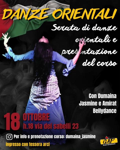 DANZE ORIENTALI - Serata di danze orientali e presentazione del corso