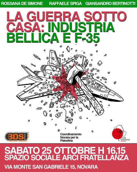 La guerra sottocasa: industria bellica e F-35