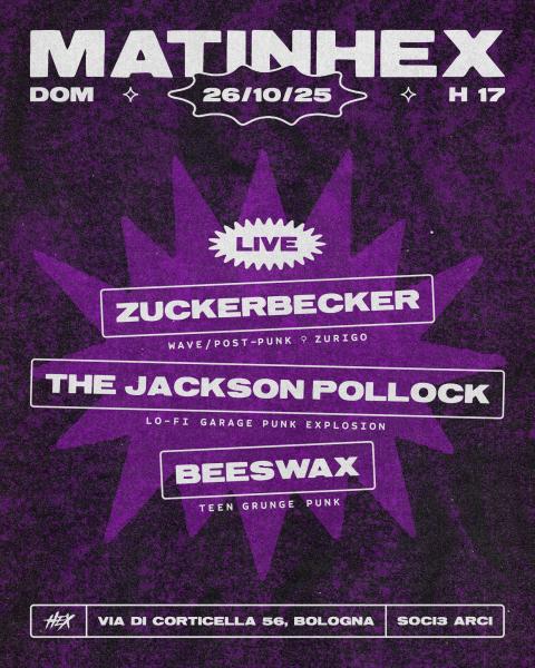 ✦𝐌𝐀𝐓𝐈𝐍𝐇𝐄𝐗✦ Zuckerbecket, The Jackson Pollock, Beeswax