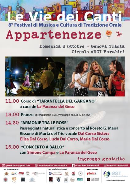 8° Festival di Musica e Cultura di Tradizione Orale. APPARTENENZE