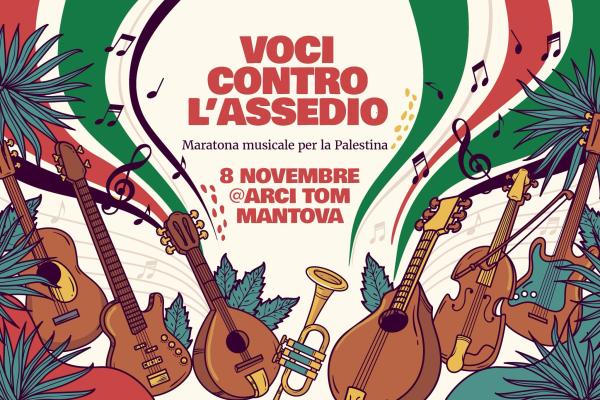 Voci contro l’assedio - maratona musicale per Gaza