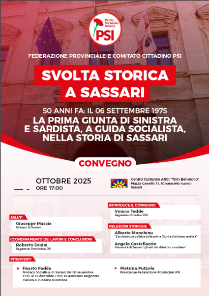 Svolta storica a Sassari